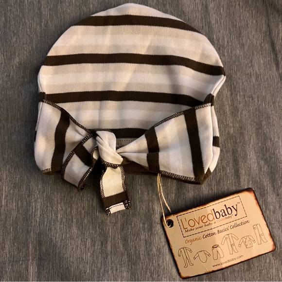 L’oved baby striped Organic basics Cute Cap 12-24m - Picture 3 of 4